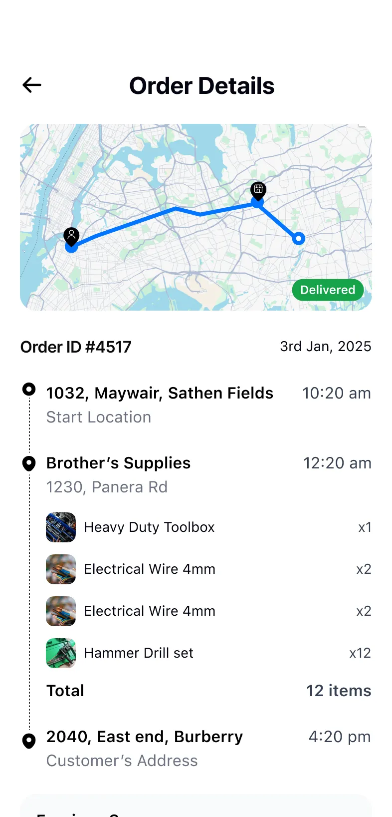 Delivered, payout pending