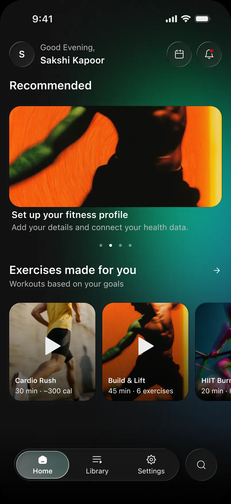 New profile, dark mode