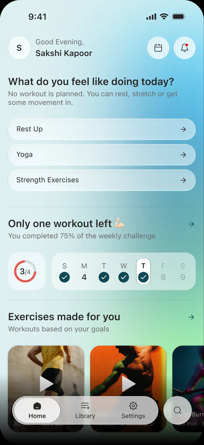 Nothing scheduled, light mode